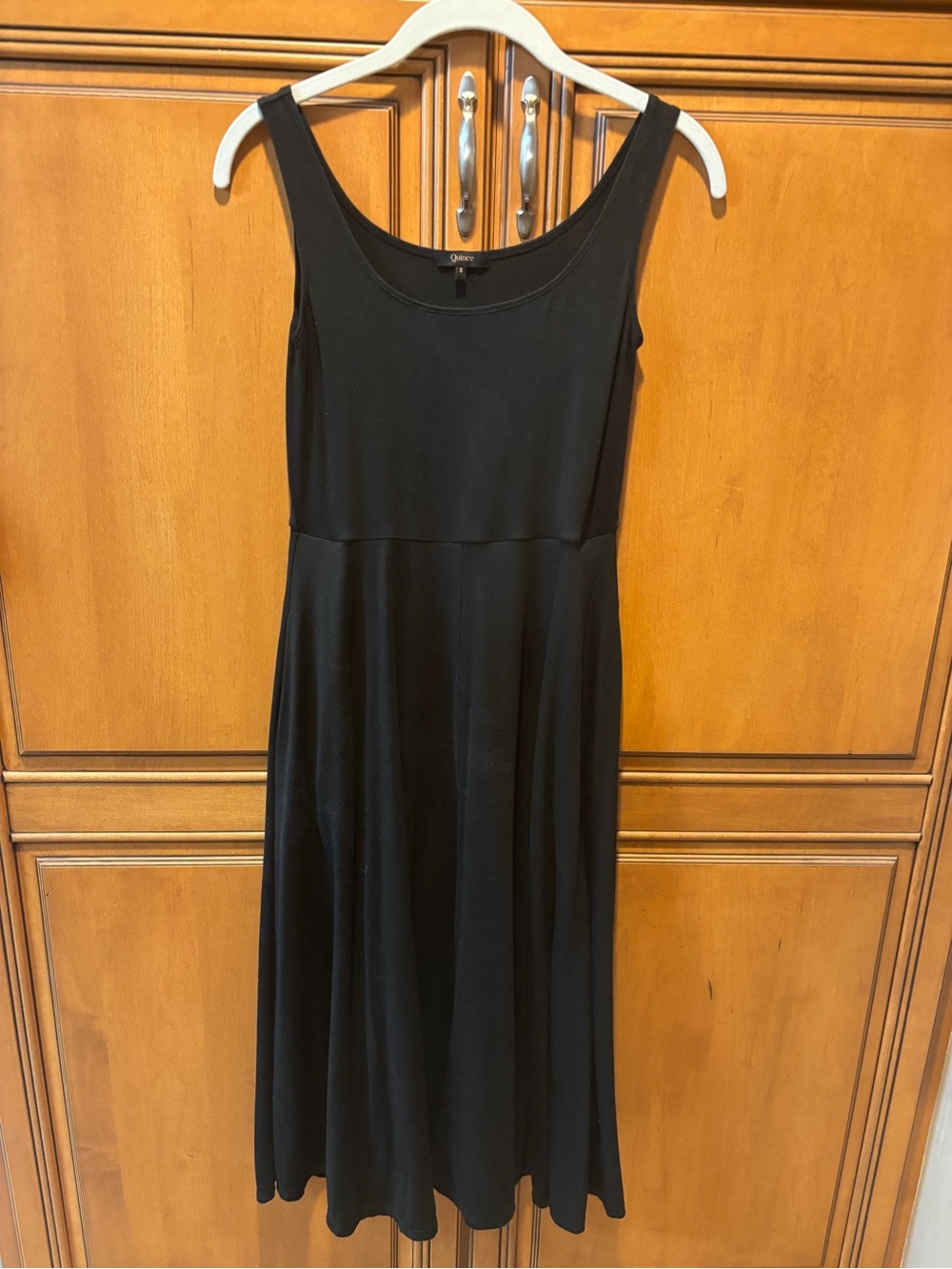 Quince Tencel Jersey Fit & Flare Dress. Size: S